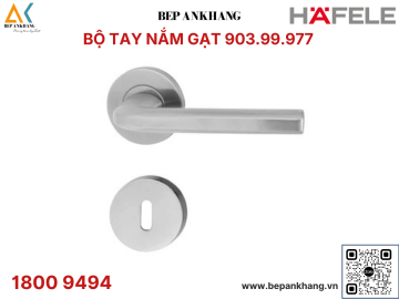 Tay nắm gạt thiết kế nắp chụp tròn Hafele dạng vuông - 903.99.977